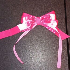 Handmade Pink Christmas Bow